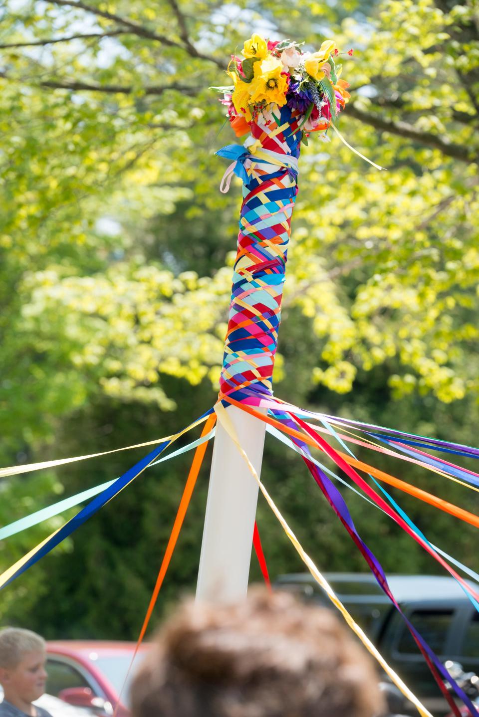 The twirling of ribbons around the Maypole, a Scandinavian tradition to celebrate the coming of warmer weather, also is a tradition of Maifest in Jacksonport, which takes place over Memorial Day weekend.