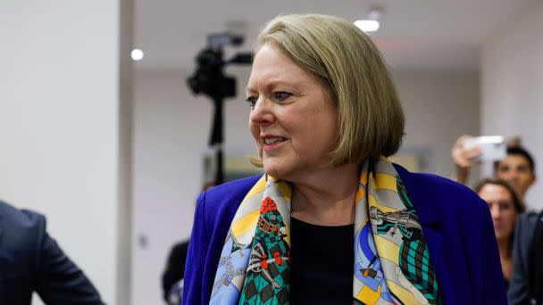 PHOTO: Virginia Thomas leaves for a break during a closed-door meeting with House Select Committee to Investigate the January 6th Attack on the U.S. Capitol, September 29, 2022 in Washington, DC. (Anna Moneymaker/Getty Images)