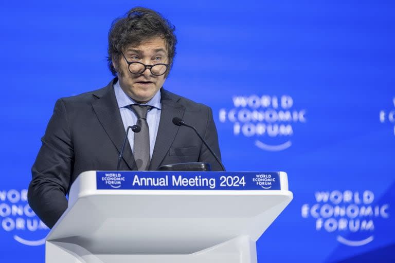 Javier Milei estuvo en Davos