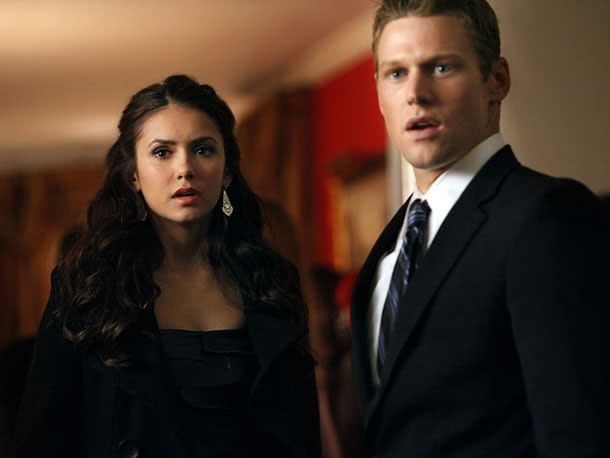 KATHERINE AND MATT (NINA DOBREV AND ZACH ROERIG)