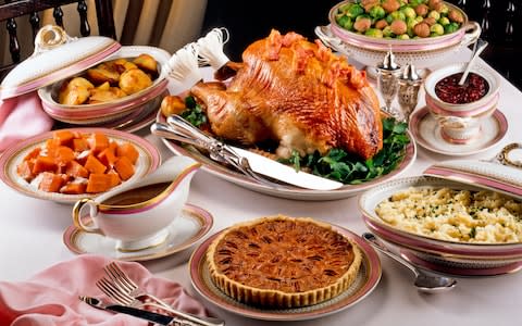 Thanksgiving food - Credit: Alamy