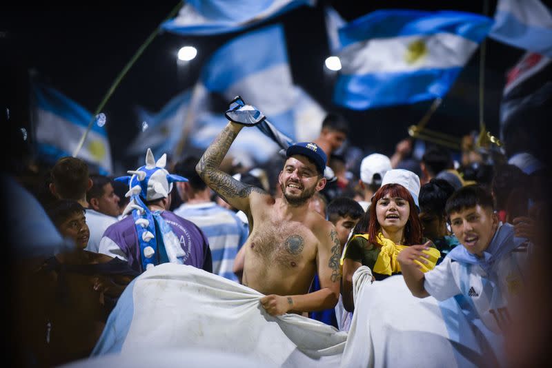 Argentina team arrives to Buenos Aires after winning the World Cup