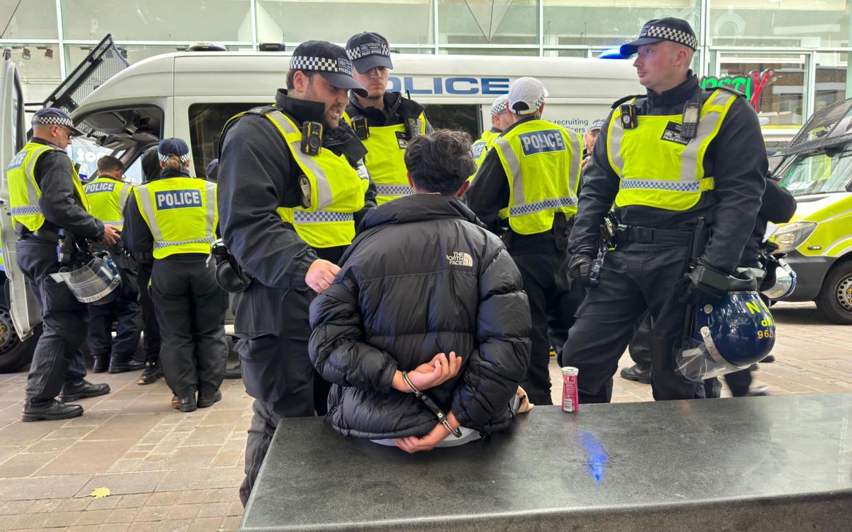 Ten people were arrested in Croydon