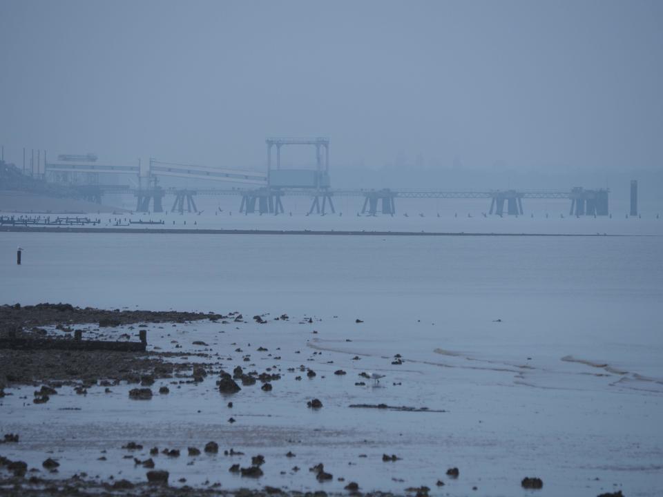 Sheerness, Kent, UK. 29th Jan, 2024. UK Weather: an overcast morning in Sheerness, Kent. Credit: James Bell/Alamy Live News