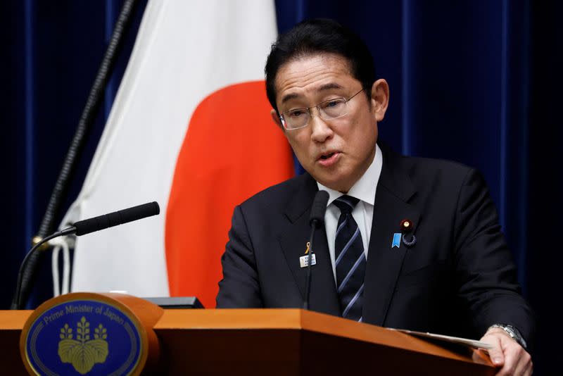 Kishida, Japan's prime minister, holds news conference in Tokyo