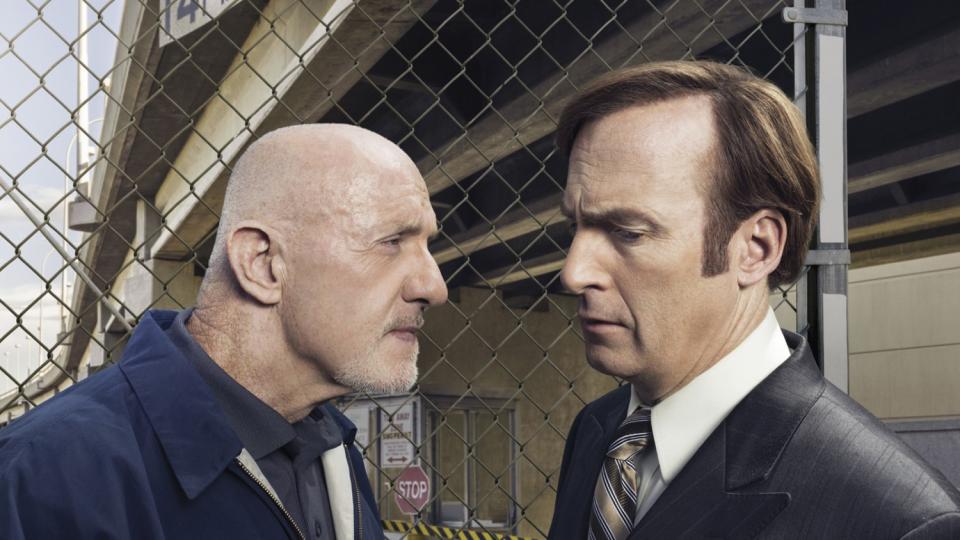 Jonathan Banks and Bob Odenkirk in "Better Call Saul"