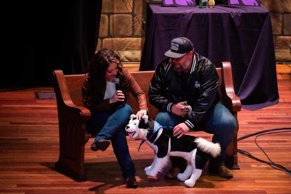 Ashley McBryde performs her Lindeville album at the Ryman Auditorium in Nashville, Tenn., Thursday, Feb. 16, 2023. 