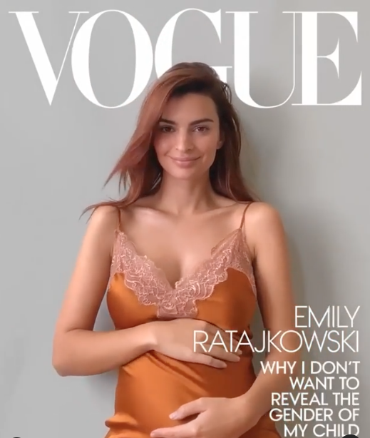 Emily Ratajkowski on the cover of Vogue