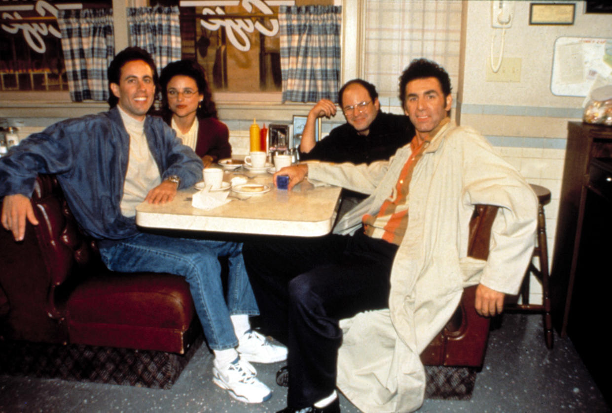 "Seinfeld" starred Jerry Seinfeld, Julia Louis-Dreyfus, Jason Alexander and Michael Richards. (Photo: Columbia TriStar Television/Courtesy: Everett Collection)