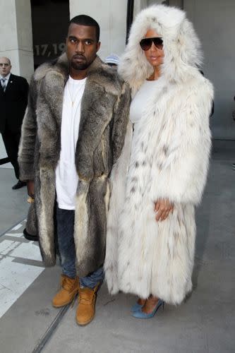 En route to the Louis Vuitton show, Kanye West and Amber Rose prepare to take in some fashion, get some attention, and piss the hell out of PETA.