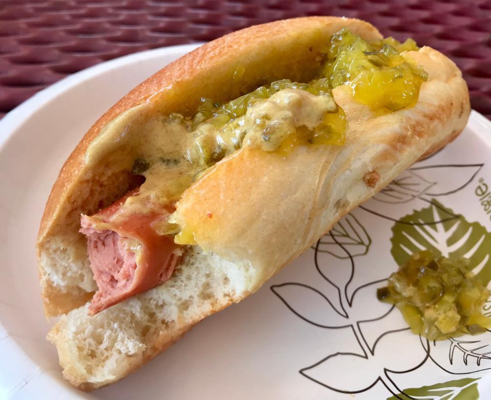A hot dog from the Galloping Hill Inn in Union.