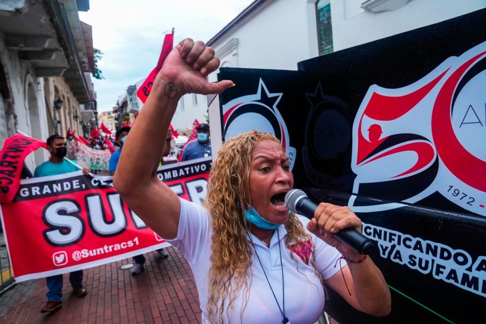 PANAMÁ-PROTESTA (AP)