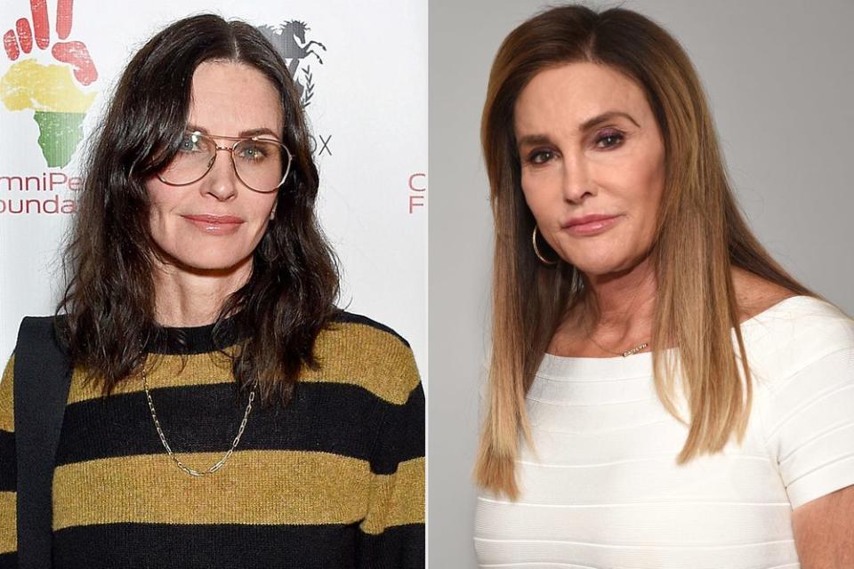 Courteney Cox and Caitlyn Jenner | Gregg DeGuire/Getty Images; Michael Kovac/Getty Images