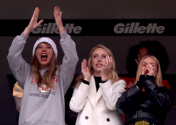 And it seems as though all of the above might be bothering football fans, who loudly booed Swift when she was shown onscreen during the Kansas City Chiefs game against the New England Patriots on Sunday.