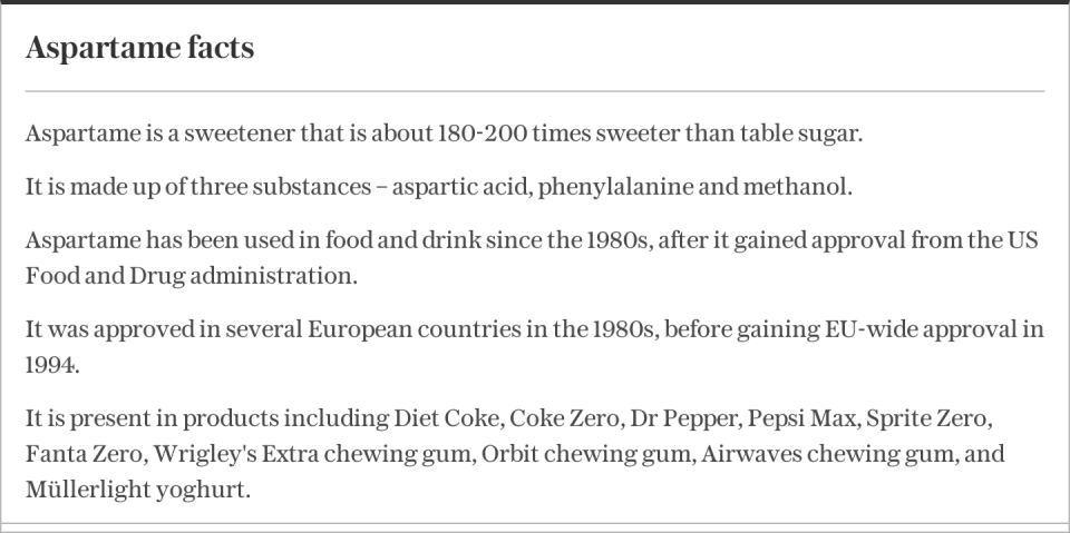 Aspartame