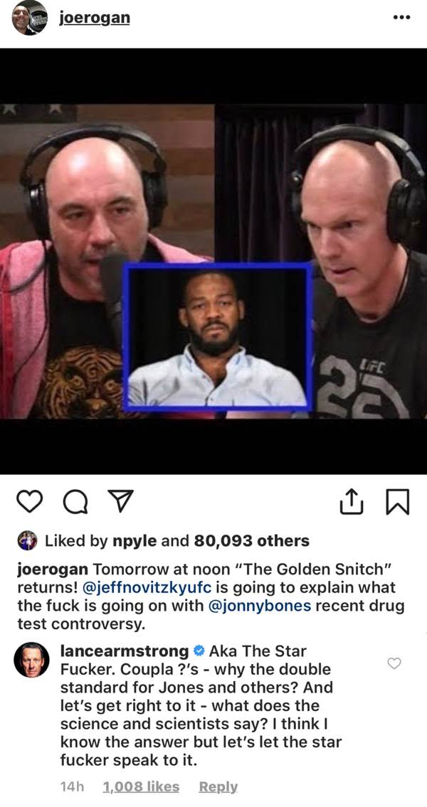 Joe Rogan - Lance Armstrong responds to Jeff Novitsky on Instagram