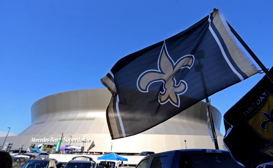 General view of the Mercedes-Benz Superdome before the game between the New Orleans Saints and the Cleveland Browns in 2018.