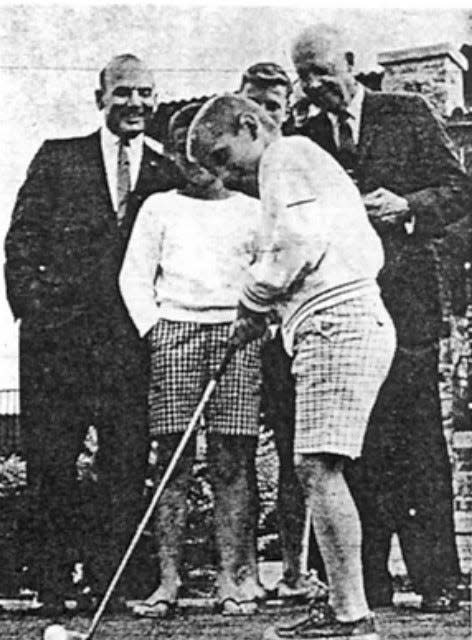 Dwight and Mamie Eisenhower would visit Thomas Bros. Country Store in northern Adams County’s Biglerville, as memorialized in the background.