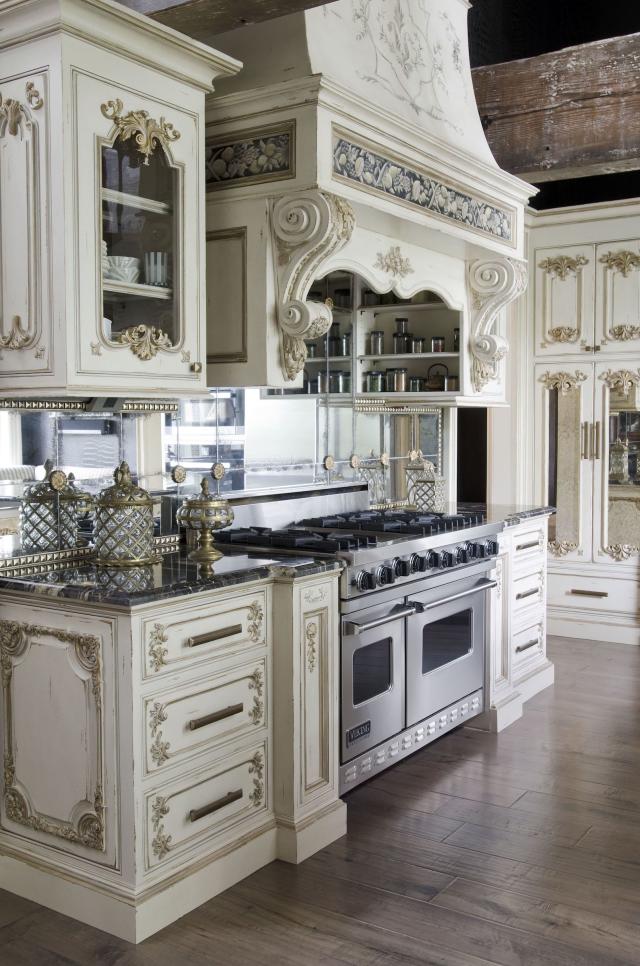 rustic glam kitchen