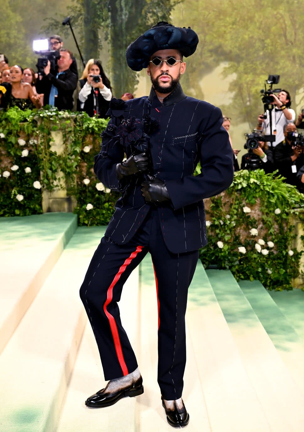 Bad Bunny attending the Metropolitan Museum of Art Costume Institute Benefit Gala 2024 in New York.