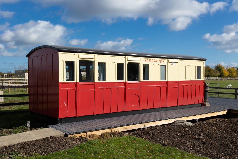 railway cabin converted into an airbnb