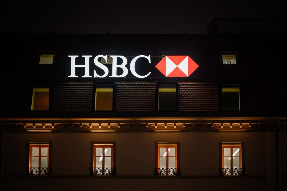 A HSBC branch in Geneva, Switzerland. Photo: Fabrice Coffrini/AFP via Getty Images