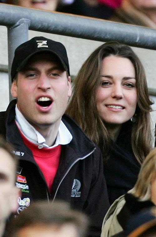 The loved-up duo were spotted getting in on the action during the RBS Six Nations Championship match between England and Italy in London in 2007.