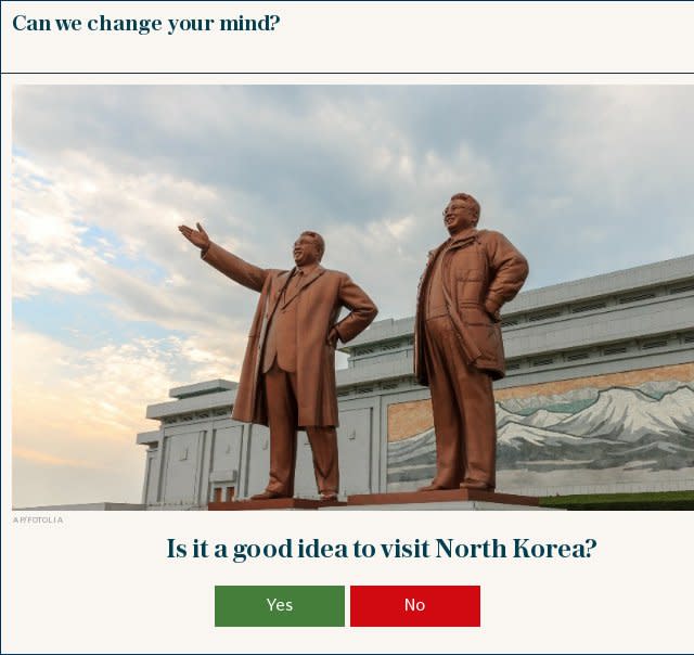 Is it a good idea to visit North Korea?
