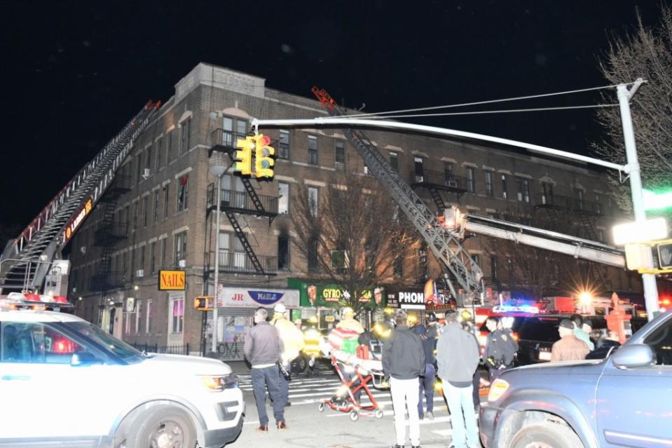 More than 50 firefighters and first responders rushed to the scene at 159 Bay 29 St., Brooklyn, New York. Wayne Carrington