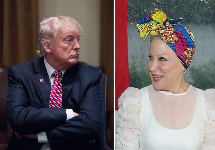Bette Midler isn’t about to let Donald Trump get away with sexist remarks [Photo: Getty]