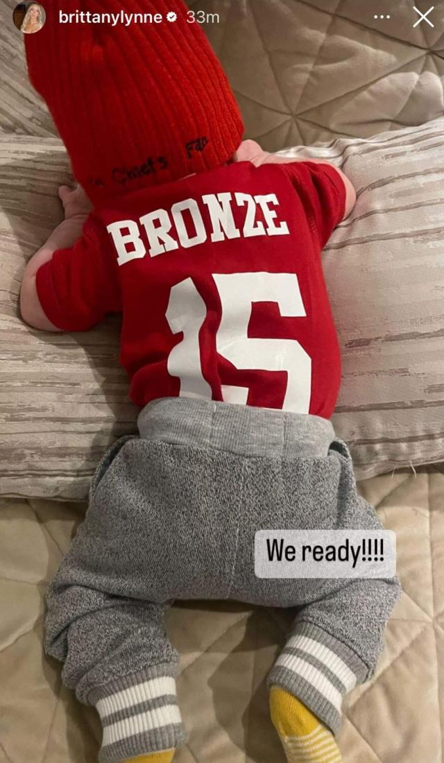 Brittany Mahomes Shares Sweet Photo of Newborn Baby Boy with Big