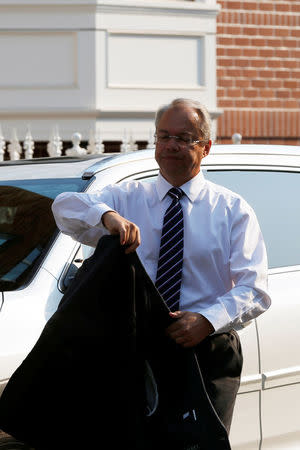 Sergey Vladimirovich Petrov, consul general of Consulate General of Russia, is seen outside the Consulate in San Francisco, California, U.S. September 2, 2017. REUTERS/Stephen Lam