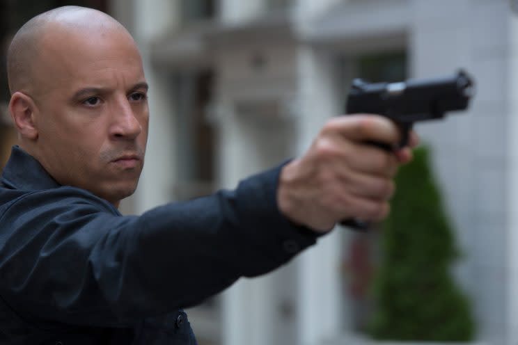 Vin Diesel as Dominic Torretto in 'Fast & Furious 8' (credit: Universal)