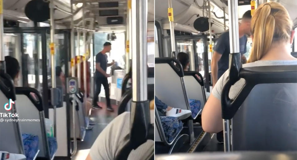 The man's racist remarks as he boarded the bus were caught on camera and posted to TikTok.