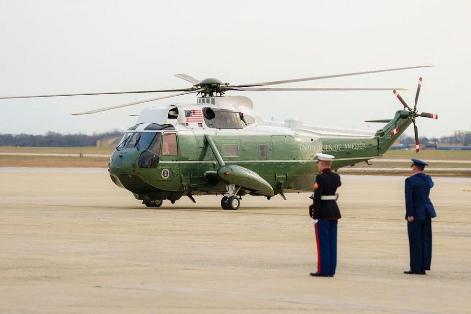 See inside Marine One, the soundproof presidential helicopter that can ...