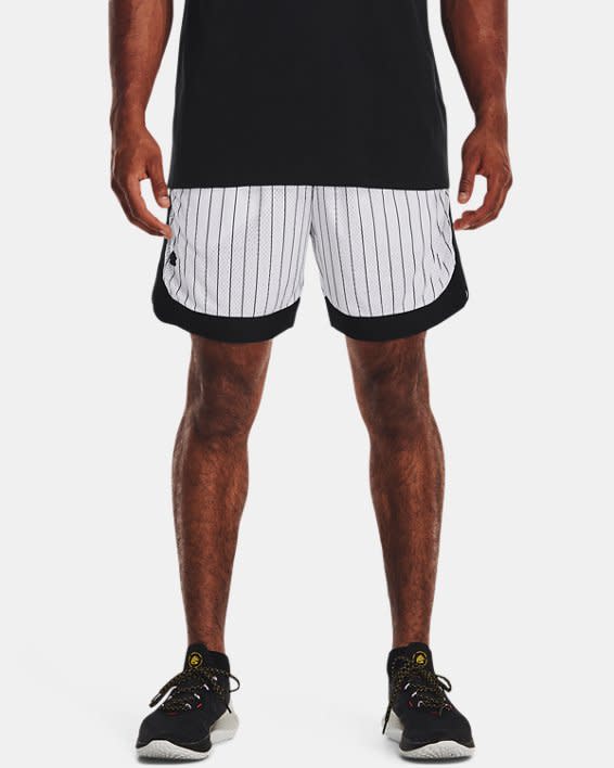 NBA Basketball Shorts Mens S Small Black Space Dye Colorblock Elastic  Waistband
