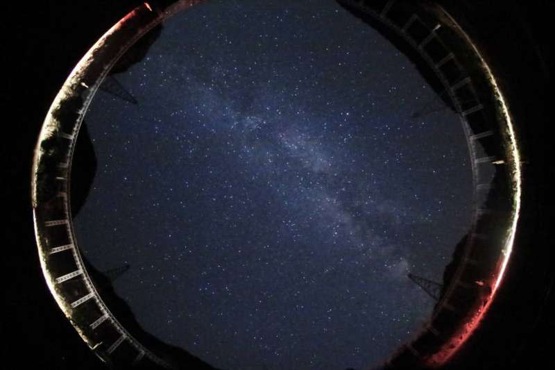 「中國天眼」所在地所看到的星空（中國國家天文台）
