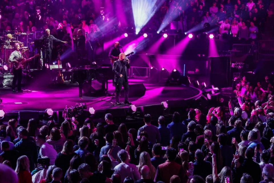 Joel onstage at Madison Square Garden. Getty Images