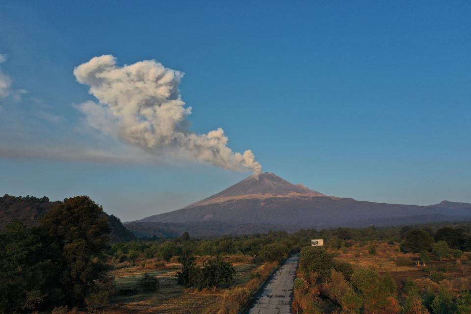 El  Popocatepetl. (JOSE CASTANARES/AFP via Getty Images)