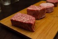 <p>Sample an assortment of the most superior pieces of beef with the A5 experience at <a href="https://www.tripadvisor.com/Restaurant_Review-g60713-d1443216-Reviews-5A5_Steak_Lounge-San_Francisco_California.html" rel="nofollow noopener" target="_blank" data-ylk="slk:A5A Steakhouse;elm:context_link;itc:0;sec:content-canvas" class="link ">A5A Steakhouse</a>. The meat-heavy adventure includes four ounces of A5 New York strip, filet, ribeye, and ribcap. The entire production will only set you back a cool $665, so you can pay rent or enjoy the A5 experience.</p>