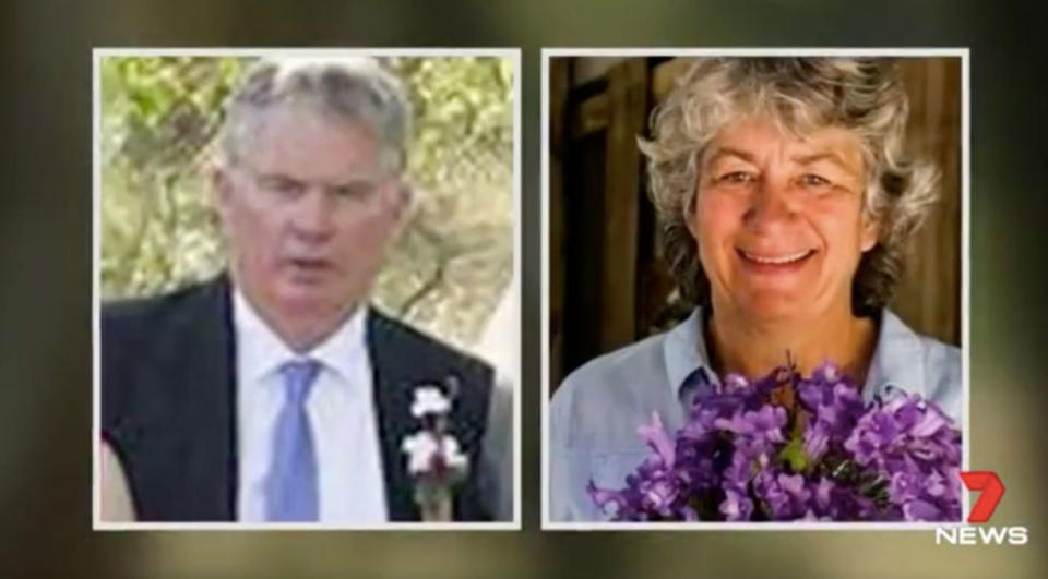 Peter Miles, 61, his 58-year-old wife Cynda. Photo: 7 News