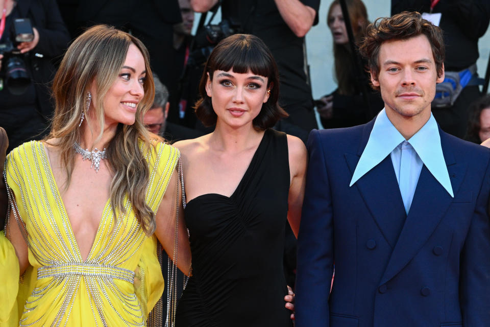 Olivia Wilde, Sydney Chandler and Harry Styles attend the 