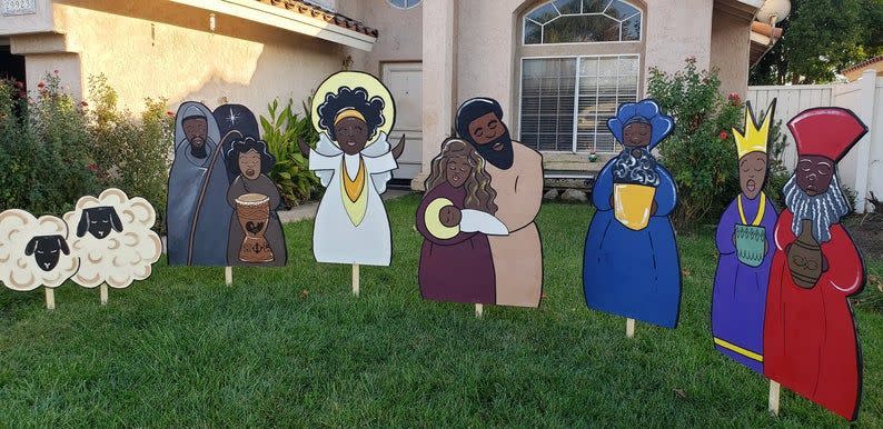 Black Nativity Yard Decorations