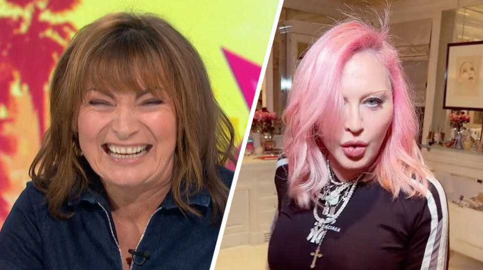 Lorraine Kelly said Madonna looks like 'a boiled egg' (ITV/TikTok)