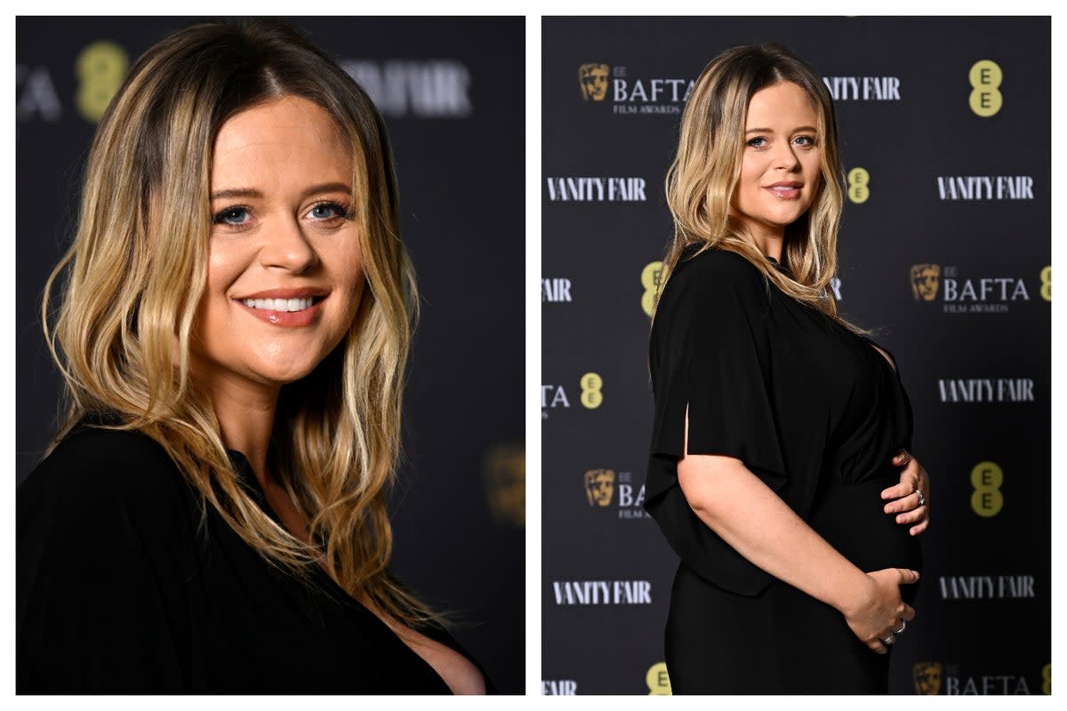 Emily Atack pictured at the Vanity Fair EE Rising Star Party ahead of this month's Baftas (Getty)