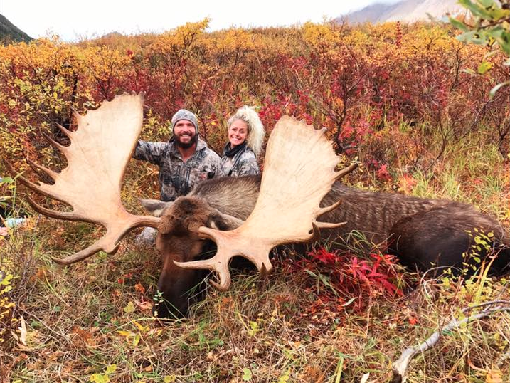 Jessica Grays shared this photo of herself and her hunting partner last month. Photo: Facebook