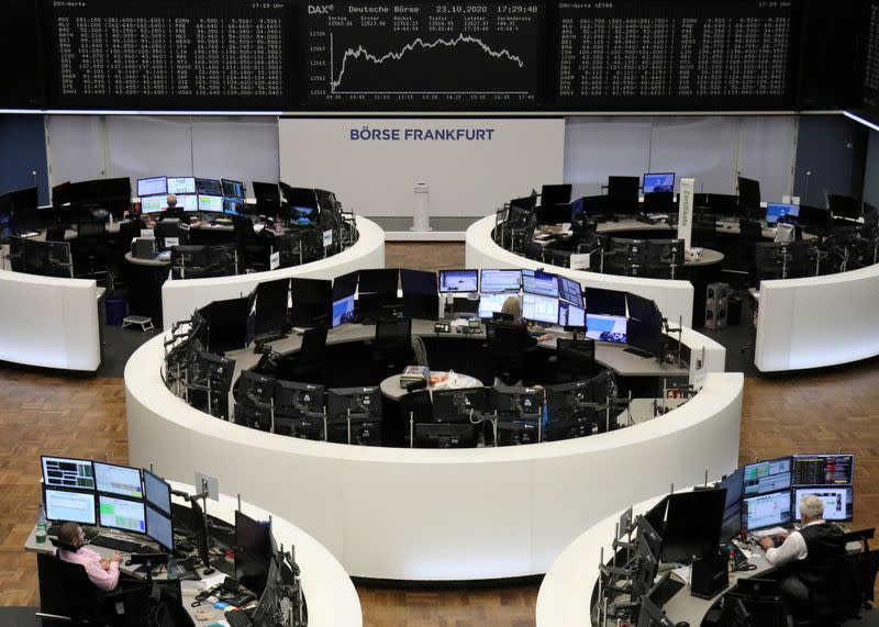 The German share price index DAX graph at the stock exchange in Frankfurt