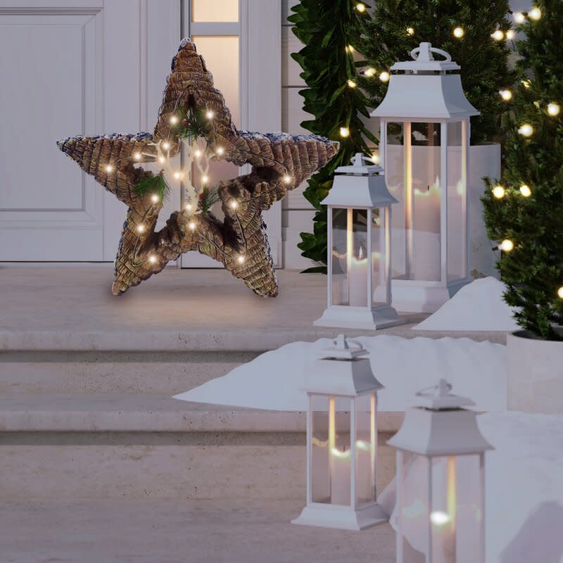 <p><a href="https://go.redirectingat.com?id=74968X1596630&url=https%3A%2F%2Fwww.wayfair.com%2Foutdoor%2Fpdp%2Fthe-holiday-aisle-star-with-carved-figurine-w005064539.html&sref=https%3A%2F%2Fwww.popularmechanics.com%2Fhome%2Fg37810272%2Fbest-outdoor-christmas-decorations%2F" rel="nofollow noopener" target="_blank" data-ylk="slk:Shop Now;elm:context_link;itc:0;sec:content-canvas" class="link rapid-noclick-resp">Shop Now</a></p><p>Star with Carved Figurine</p><p>wayfair.com</p><p>$77.99</p>