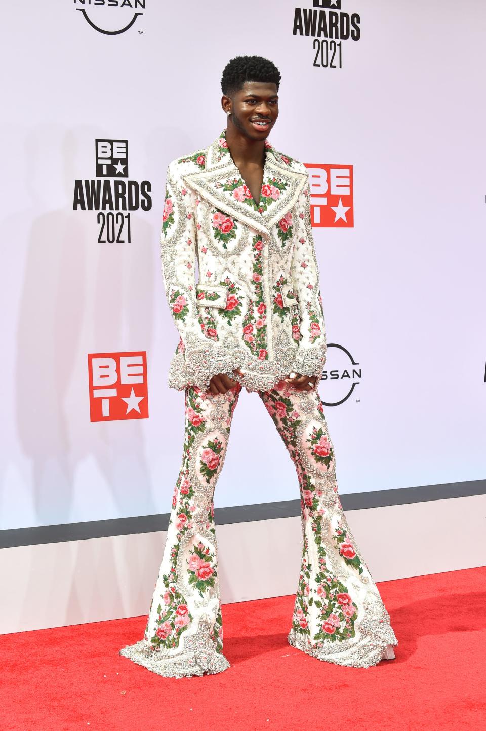 Lil Nas X attends the 2021 BET Awards in Los Angeles, California.