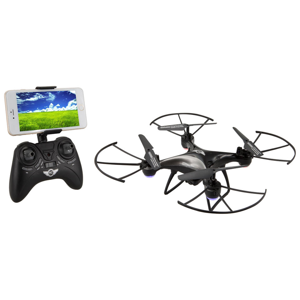 <p>Whether you’re shopping for a kid, teen or adult, a drone will make anyone excited to go outside. The lightweight drone is easy to assemble, according to reviewers, and although it’s small, the Wi-fi camera feature makes the experience a total blast.<br><strong><a rel="noopener" href="https://fave.co/2BhDawj" target="_blank" data-ylk="slk:Shop it;elm:context_link;itc:0;sec:content-canvas" class="link ">Shop it</a>:</strong> $22, <a rel="noopener" href="https://fave.co/2BhDawj" target="_blank" data-ylk="slk:walmart.com;elm:context_link;itc:0;sec:content-canvas" class="link ">walmart.com</a> </p>